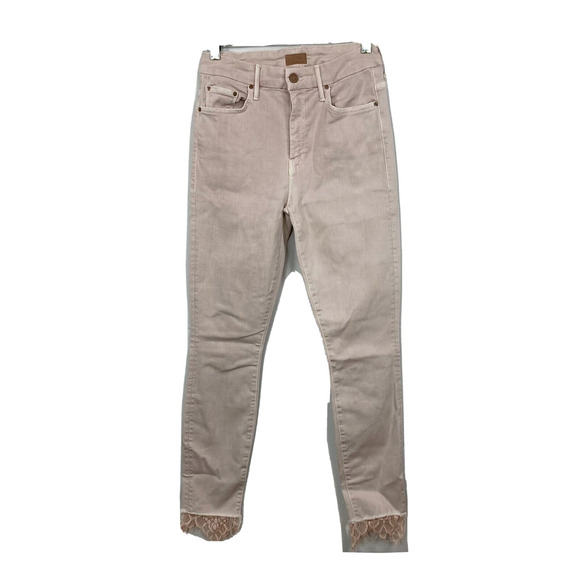 Mother Jeans Womens Sz 27 High Waisted Looker‎ Dagger Ankle Fray Pretty Strolled - Picture 1 of 14